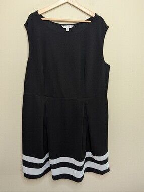 AA Studio AA Sleeveless Fit and Flare Dress with Striped Hem Size 22W